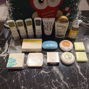 17pcs Hotel Bath Soaps Lotion Conditioner from Cutler, Mosaique, NH and more